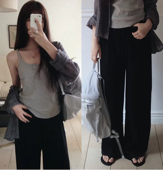 [3 colors] Natural Fit Linen Banding Pants