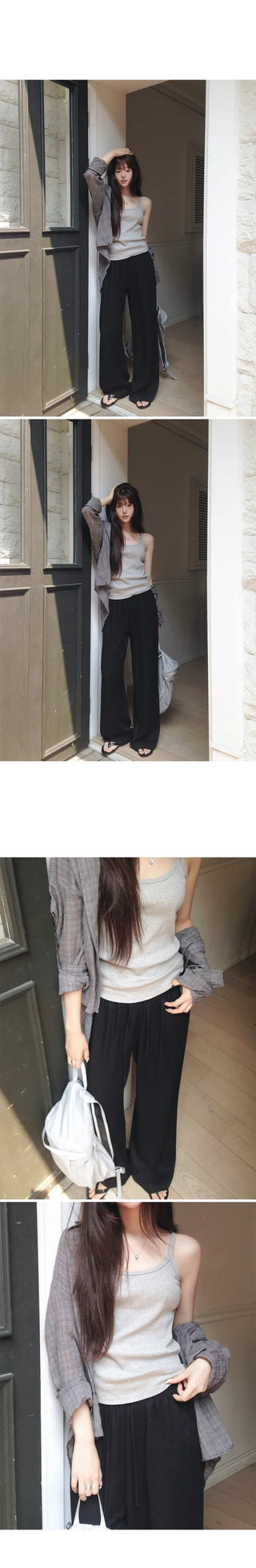 [3 colors] Natural Fit Linen Banding Pants