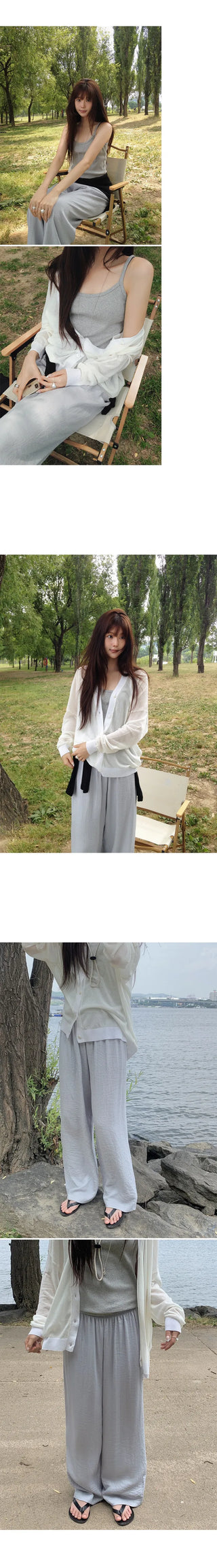 [3 colors] Natural Fit Linen Banding Pants