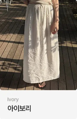 [2 colors] Sunday Flow Fit Long Skirt