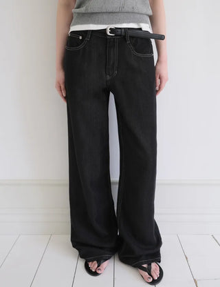 Slow & Susie Flow Fit Stain-Resistant Raw Denim Pants