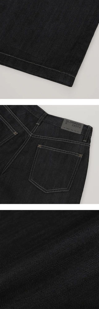 Slow & Susie Flow Fit Stain-Resistant Raw Denim Pants