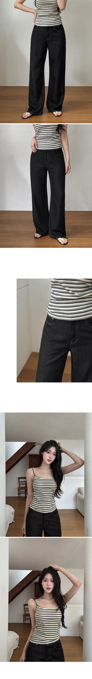 Slow & Susie Flow Fit Stain-Resistant Raw Denim Pants