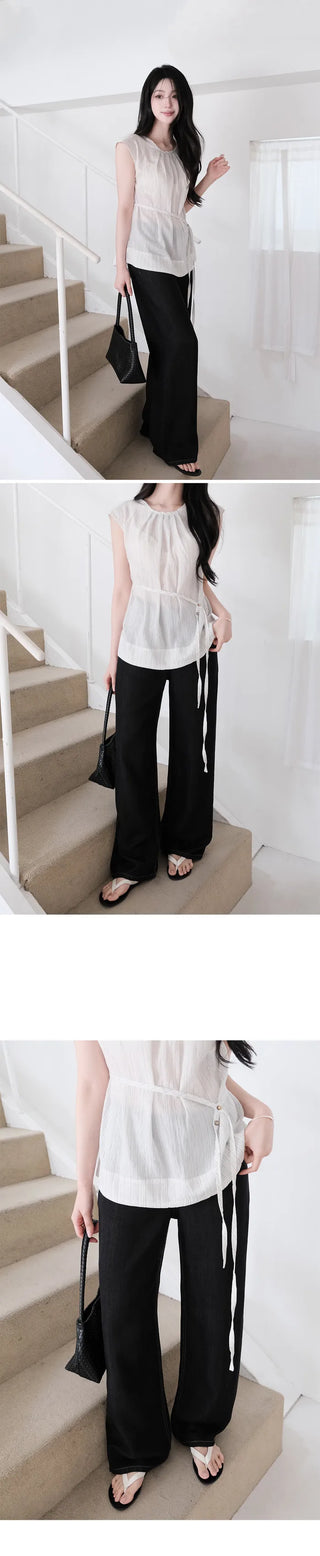 Slow & Susie Flow Fit Stain-Resistant Raw Denim Pants