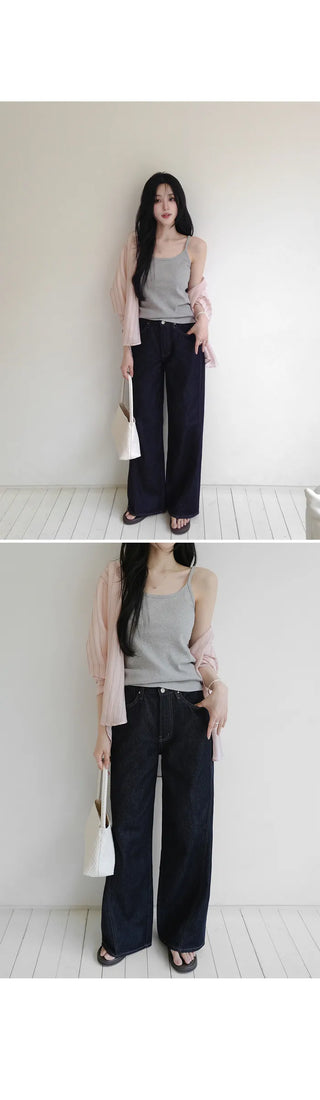 [3 colors] Watery Tencel Stripe Soft Shirt