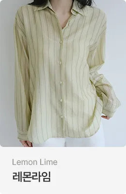 [3 colors] Watery Tencel Stripe Soft Shirt