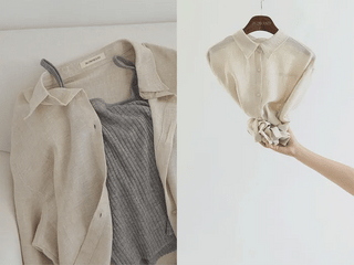 [4 colors] Organica Soft Grain Linen Shirt