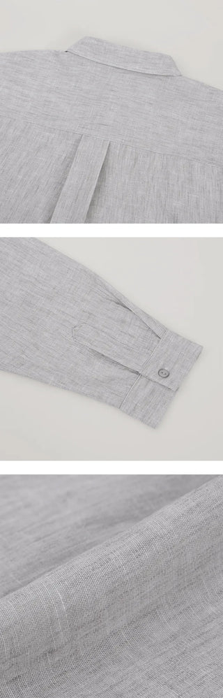 [4 colors] Organica Soft Grain Linen Shirt