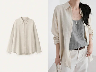[4 colors] Organica Soft Grain Linen Shirt