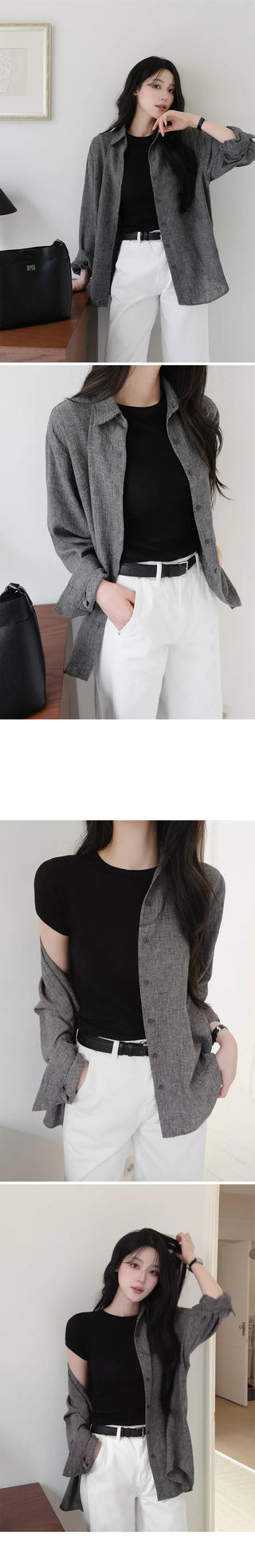 [4 colors] Organica Soft Grain Linen Shirt