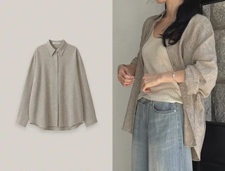 [4 colors] Organica Soft Grain Linen Shirt