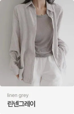 [4 colors] Organica Soft Grain Linen Shirt