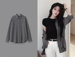 [4 colors] Organica Soft Grain Linen Shirt