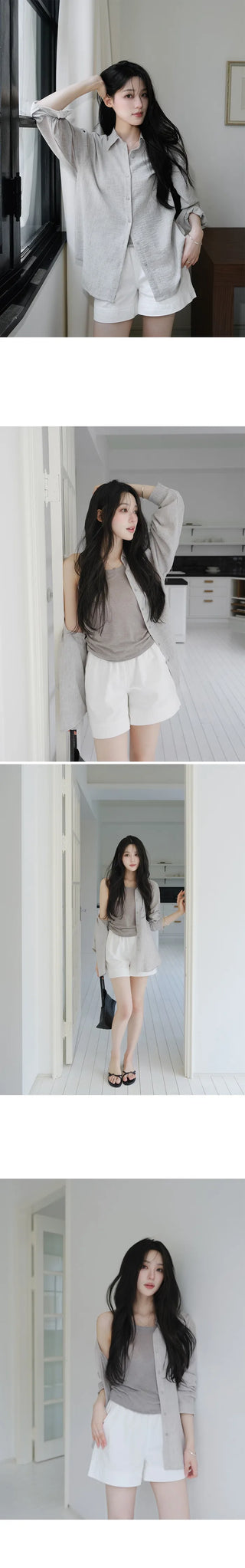 [4 colors] Organica Soft Grain Linen Shirt