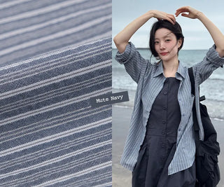 [4 colors] Zanzan Stripe Cotton Shirt
