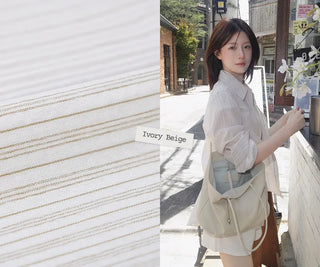 [4 colors] Zanzan Stripe Cotton Shirt