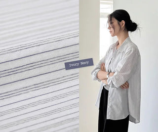 [4 colors] Zanzan Stripe Cotton Shirt