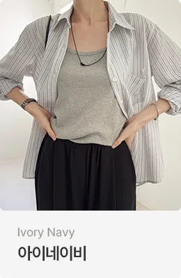 [4 colors] Zanzan Stripe Cotton Shirt
