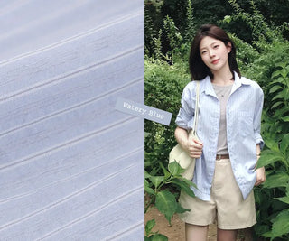 [4 colors] Zanzan Stripe Cotton Shirt