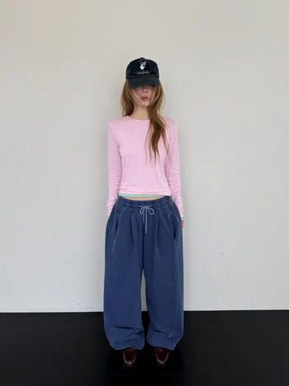 [5 colors] Pigmented Wide Sweatpants / Pigmented Wide Jogger Sweatpants