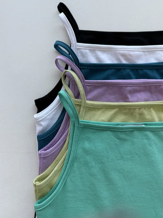 [6 colors] Colorful sleeveless top