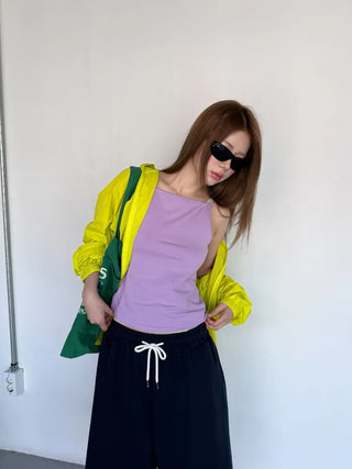 [6 colors] Colorful sleeveless top