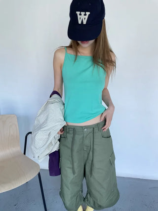 [6 colors] Colorful sleeveless top