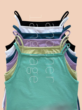 [6 colors] Colorful sleeveless top