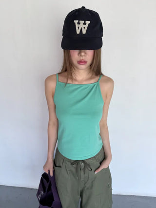 [6 colors] Colorful sleeveless top