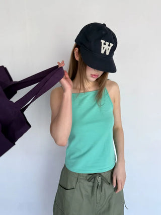 [6 colors] Colorful sleeveless top