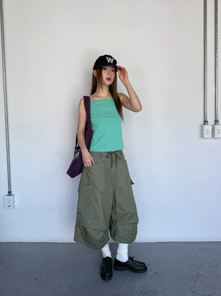 [6 colors] Colorful sleeveless top