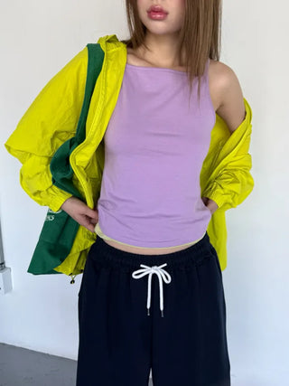 [6 colors] Colorful sleeveless top