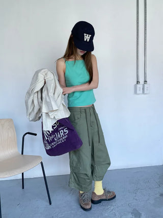 [6 colors] Colorful sleeveless top
