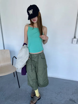 [6 colors] Colorful sleeveless top