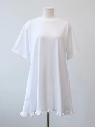 [3 colors] Cotton Frill Dress