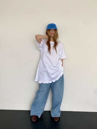 [3 colors] Cotton Frill Dress