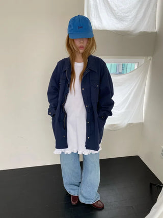 [3 colors] Cotton Frill Dress