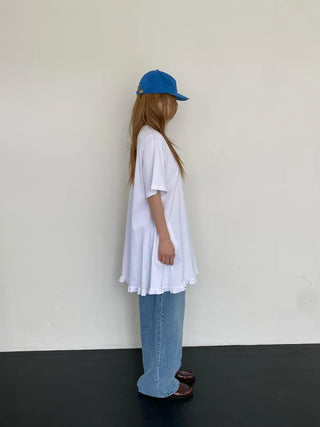[3 colors] Cotton Frill Dress