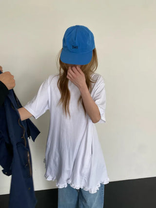 [3 colors] Cotton Frill Dress