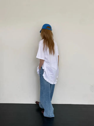 [3 colors] Cotton Frill Dress