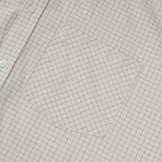 [4 colors] Square check shirt