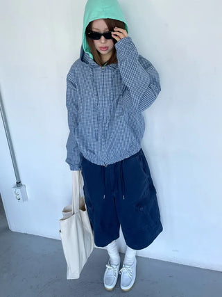 [4 colors] Stonewashed Bermuda Cargo Pants
