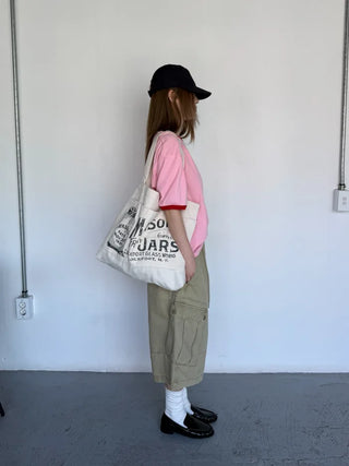 [4 colors] Stonewashed Bermuda Cargo Pants