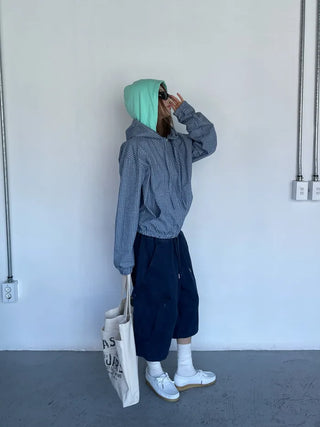 [4 colors] Stonewashed Bermuda Cargo Pants