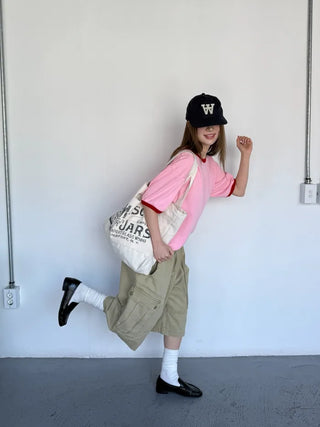 [4 colors] Stonewashed Bermuda Cargo Pants