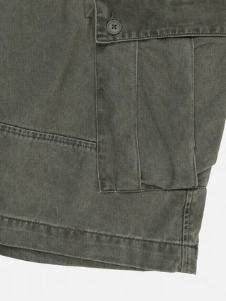 [4 colors] Stonewashed Bermuda Cargo Pants