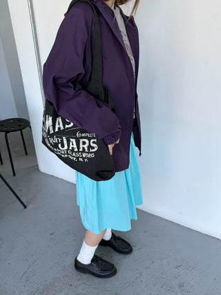 [3 colors] Side Button Midi Skirt