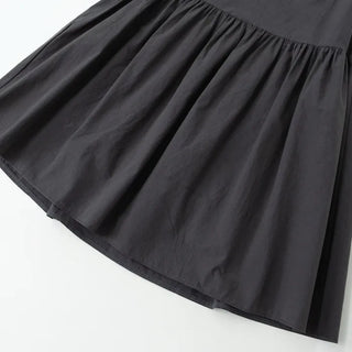 [3 colors] Side Button Midi Skirt