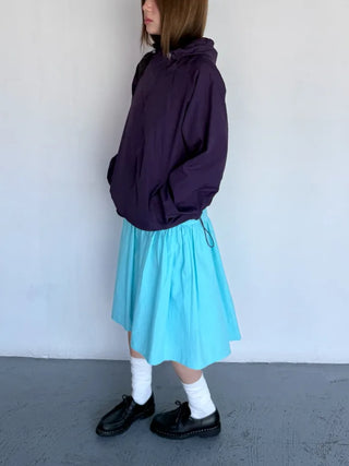 [3 colors] Side Button Midi Skirt