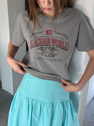 [3 colors] Side Button Midi Skirt